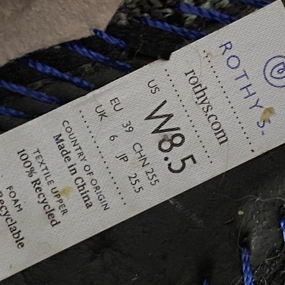 Rothys Shoes Womens Green Slip On Olive Camo Pointed Toe Flat Shoes - Picture 8 of 8